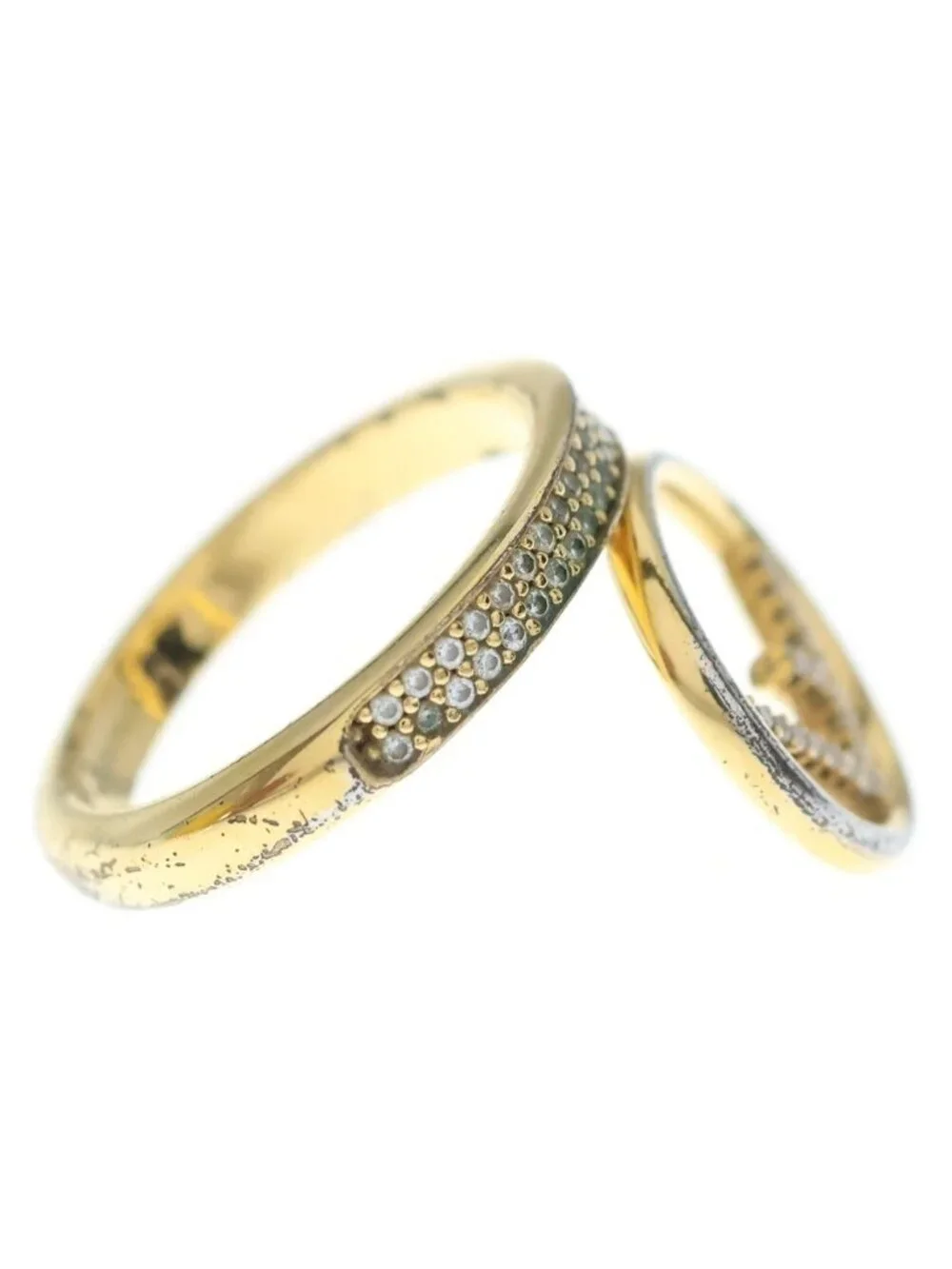 Fendi Is Crystal Metal Ring Gold